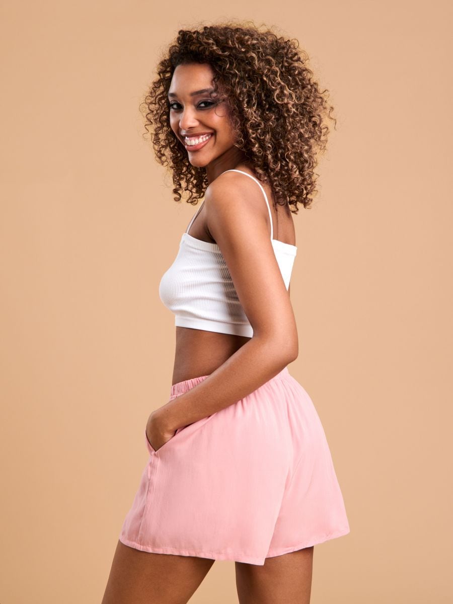 Viscose shorts Color dusty rose - SINSAY - 1459Z-39X