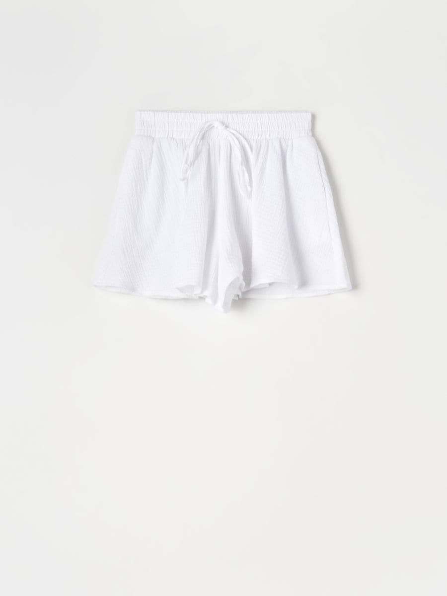 Pantaloncini in cotone - bianco - SINSAY