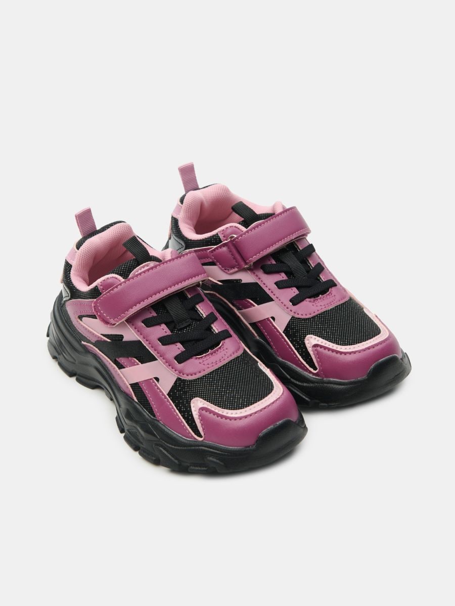 Kolorowe sneakersy na grubej podeszwie - wielobarwny - SINSAY
