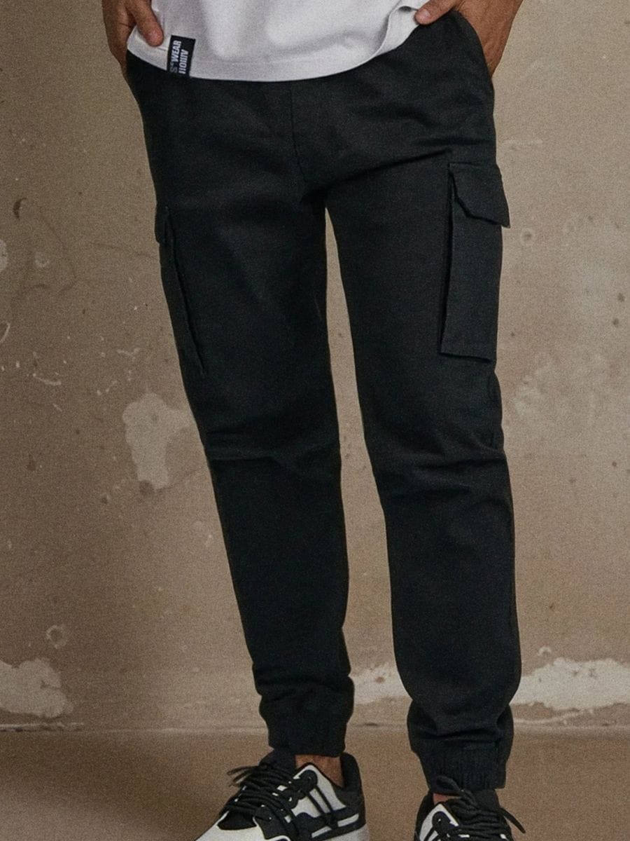 Παντελόνι jogger - μαυρο - SINSAY