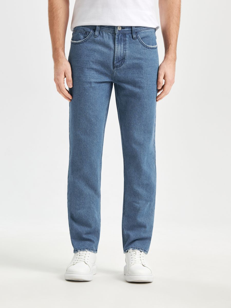 Jeans im Regular-Fit - Blau - SINSAY