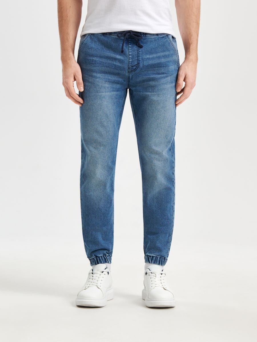 Jeans im Jogger-Fit - Navy - SINSAY