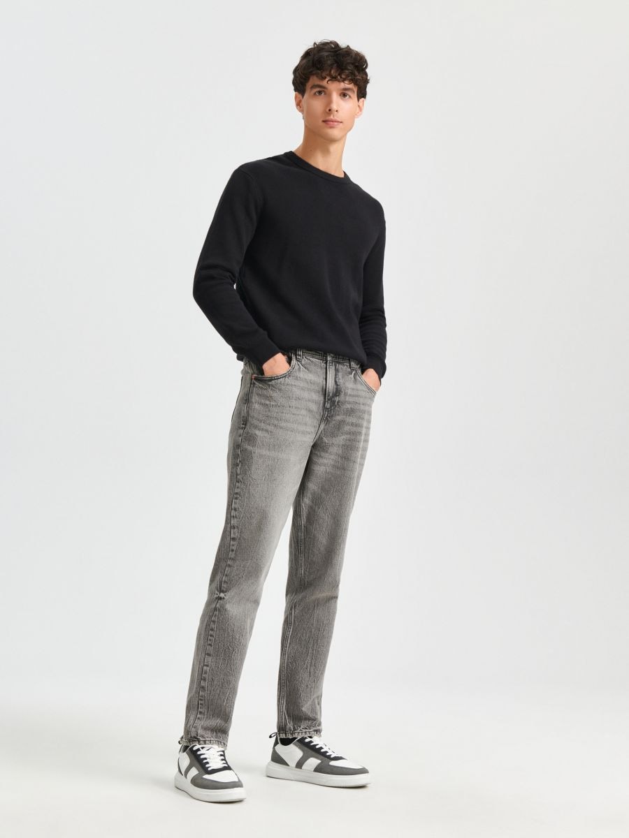 Jeans im Comfort-Fit - Grau - SINSAY