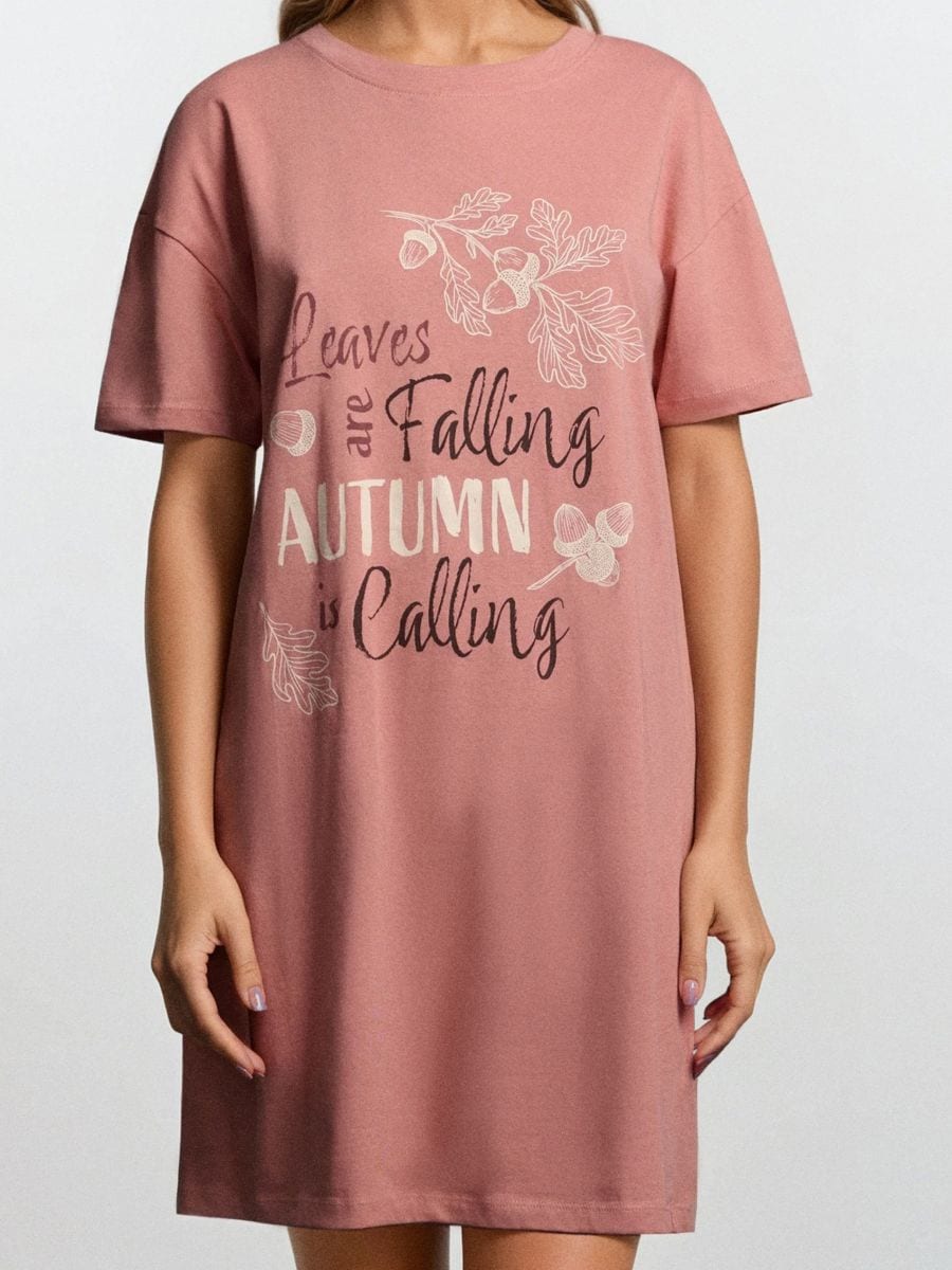 Нічна сорочка - рожевувато-ліловий - SINSAY