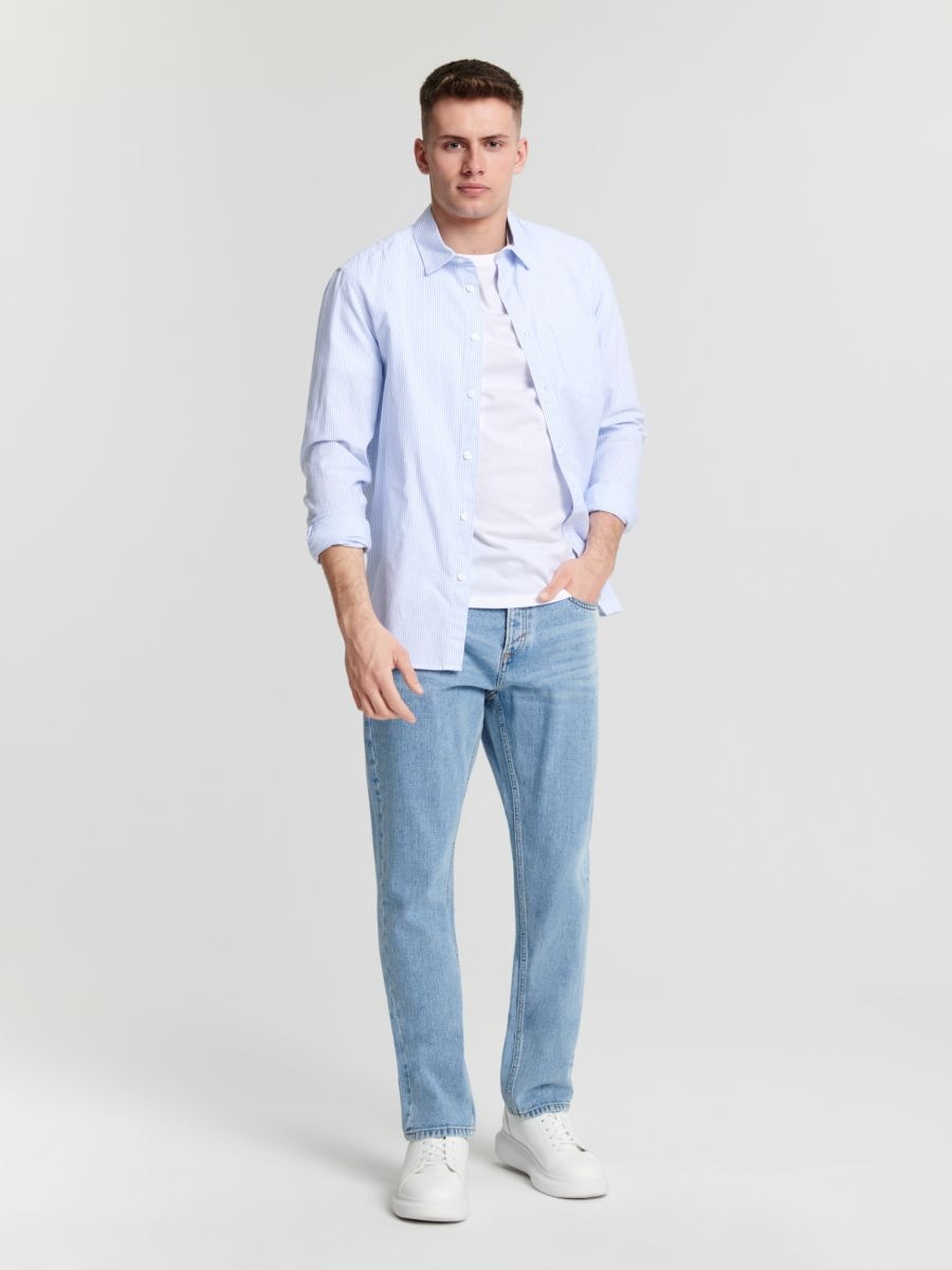 Τζιν παντελόνι regular - μπλε τζιν - SINSAY