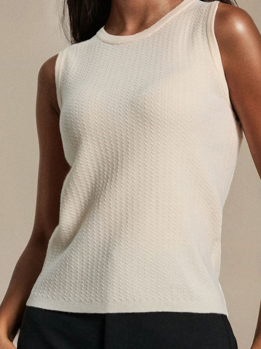 Bluza s tankimi naramnicami - nude - SINSAY