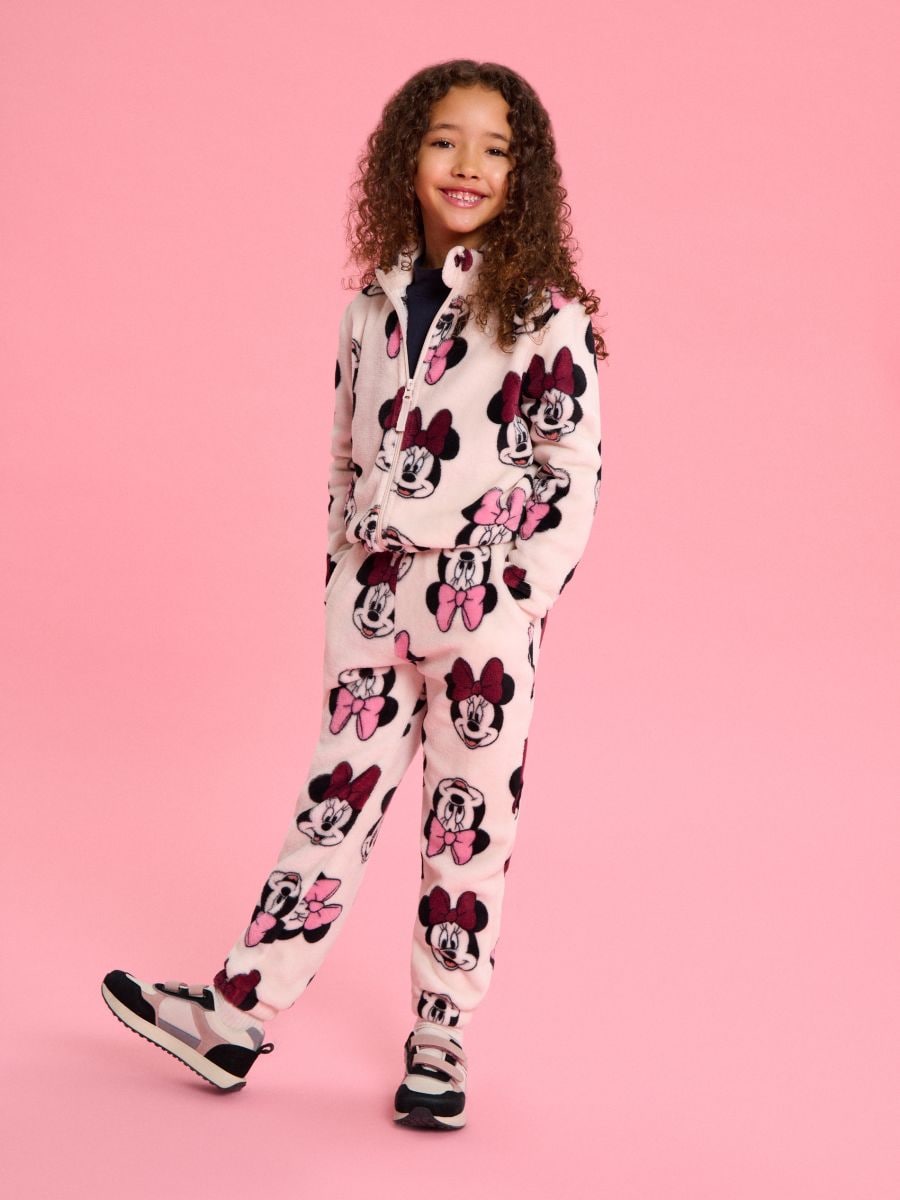 Pantaloni din fleece Minnie Mouse - roz-pastel - SINSAY