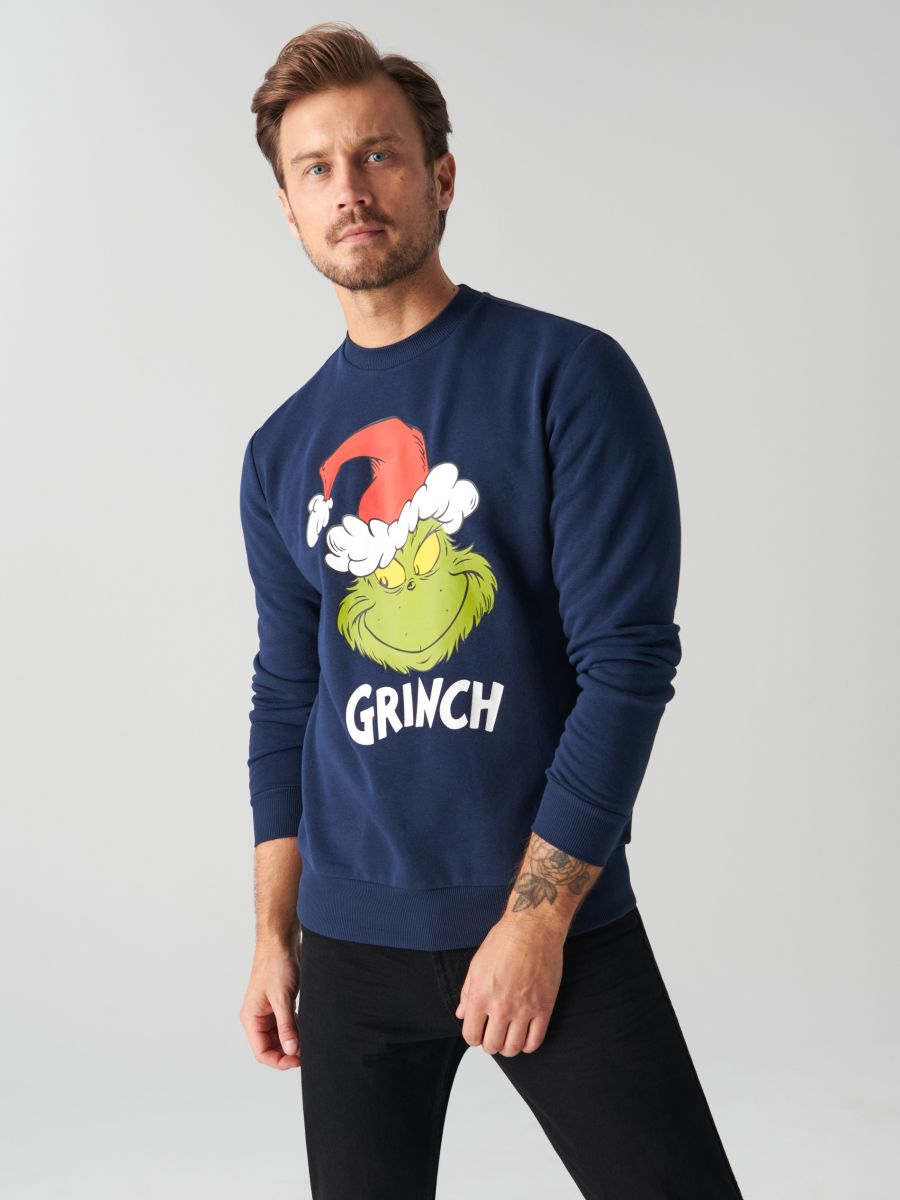 Bluză sport Grinch - bleumarin - SINSAY