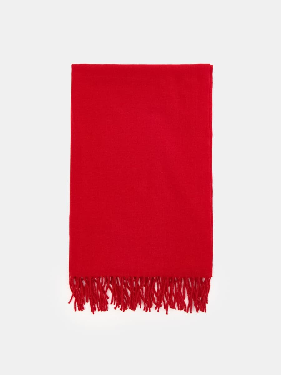 Fringed scarf