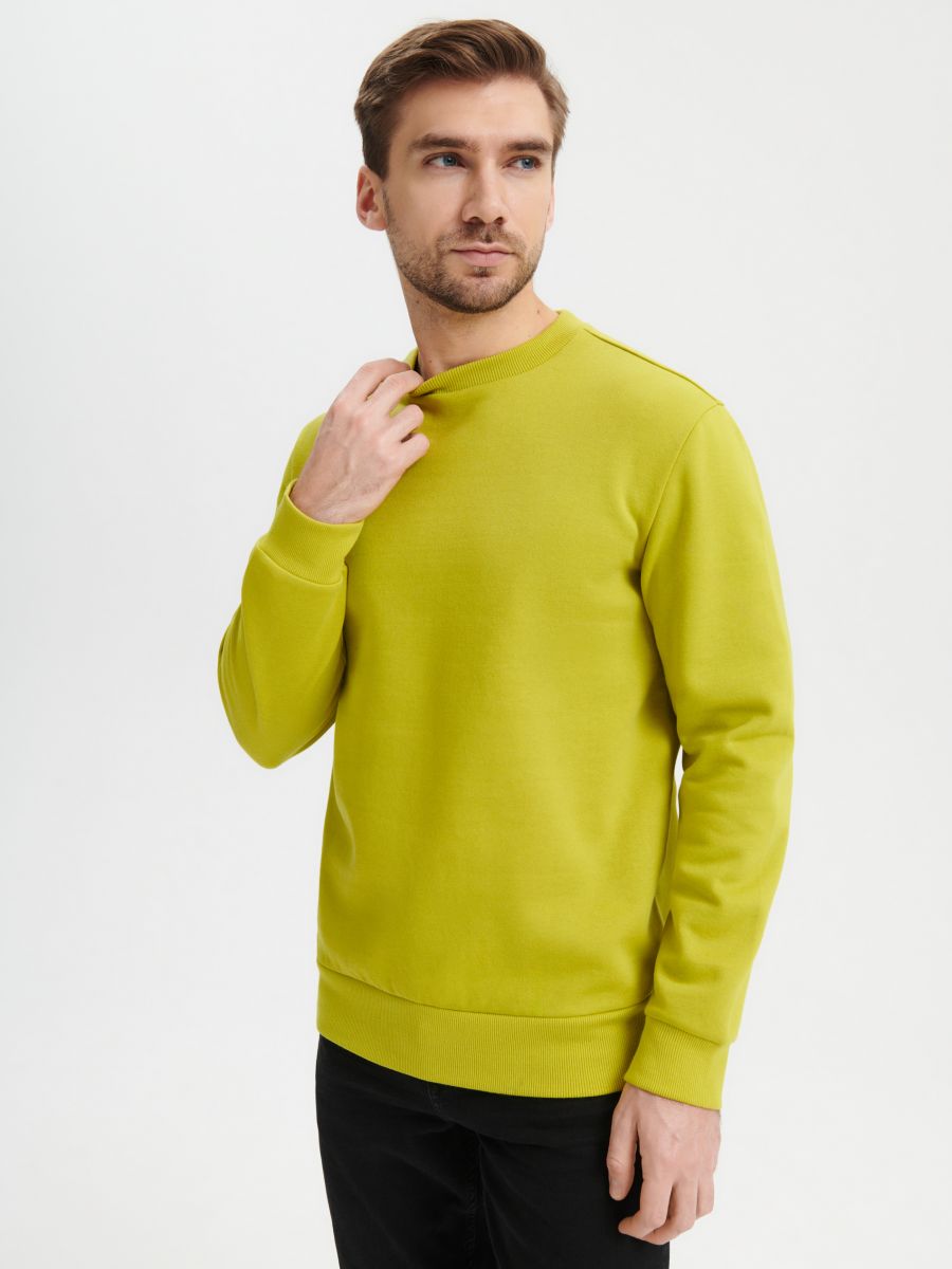 Bluză sport basic - verde-gălbui - SINSAY