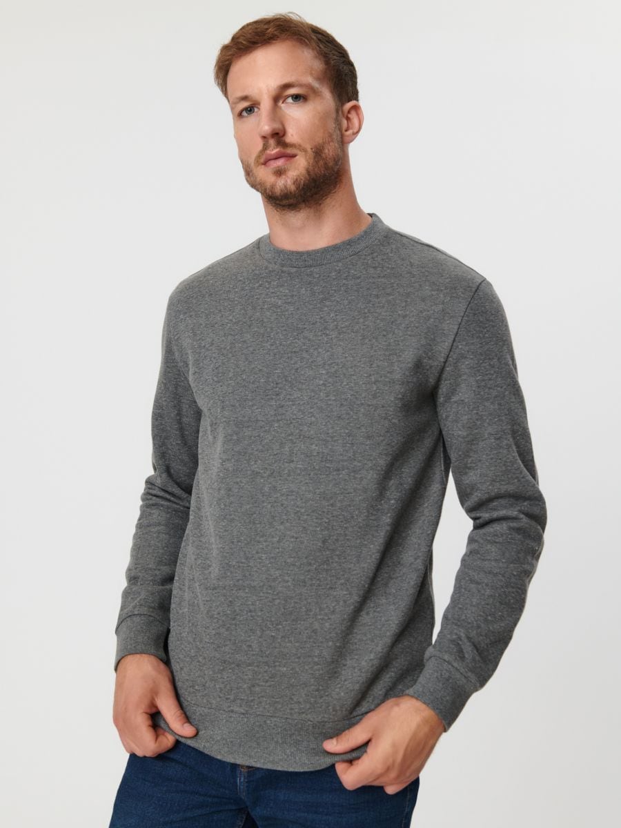 Basic sweatshirt - light grey - SINSAY