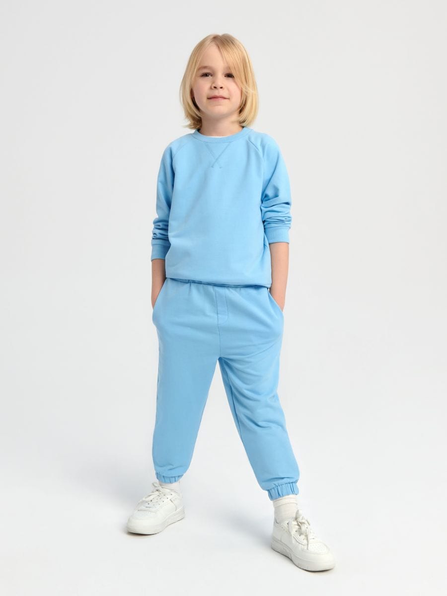 Комплект із світшота та штанів - light blue - SINSAY