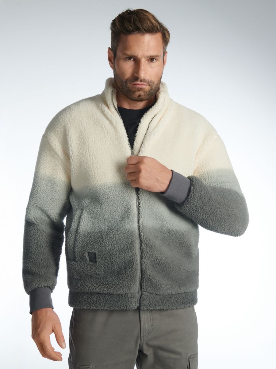 Fleece-Sweatshirt - Grau - SINSAY