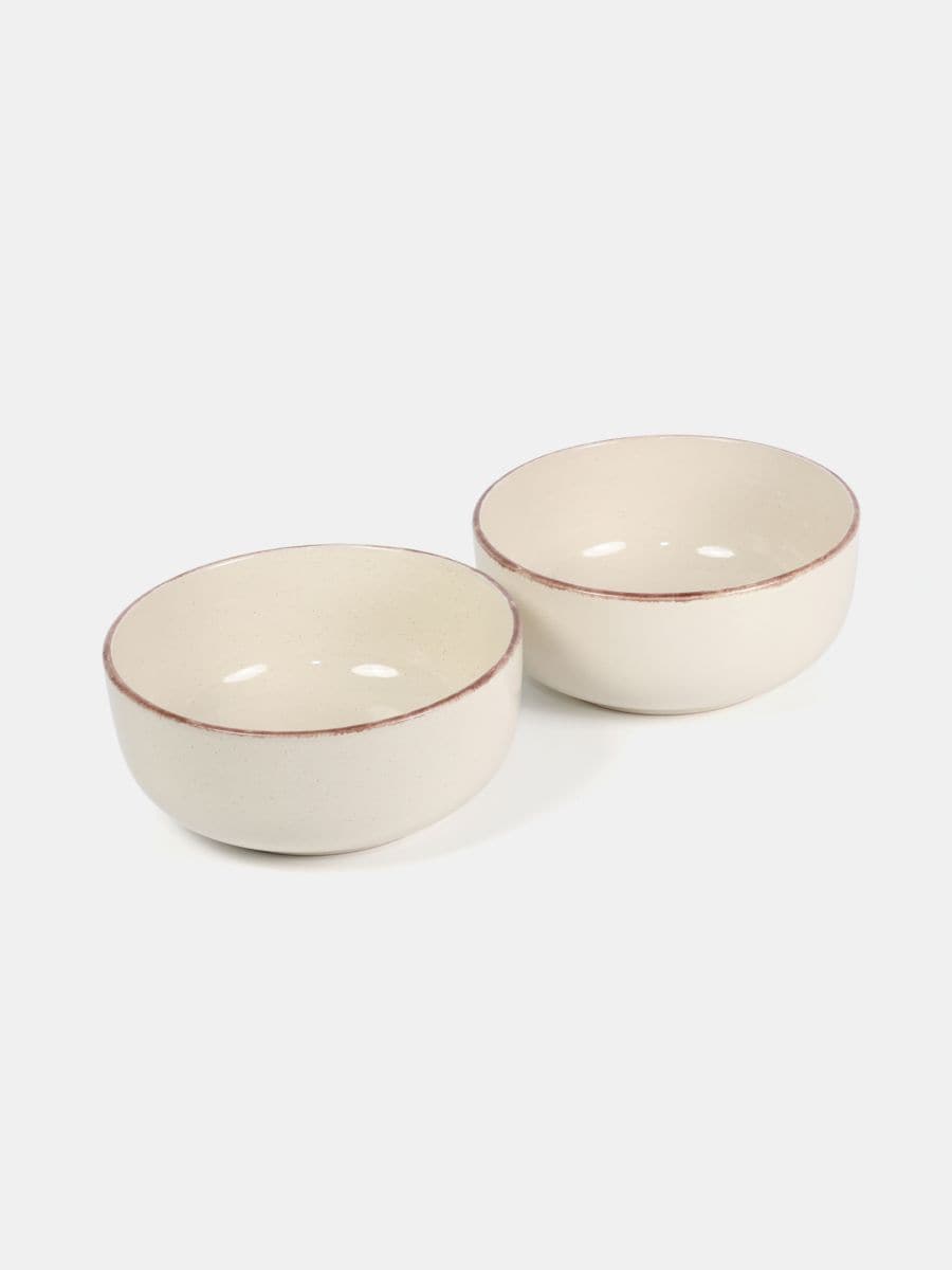 Set de 2 boluri - crem - SINSAY