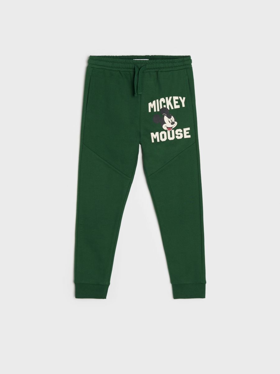 Mickey Mouse sweatpants Color dark green - SINSAY - 1785X-79X