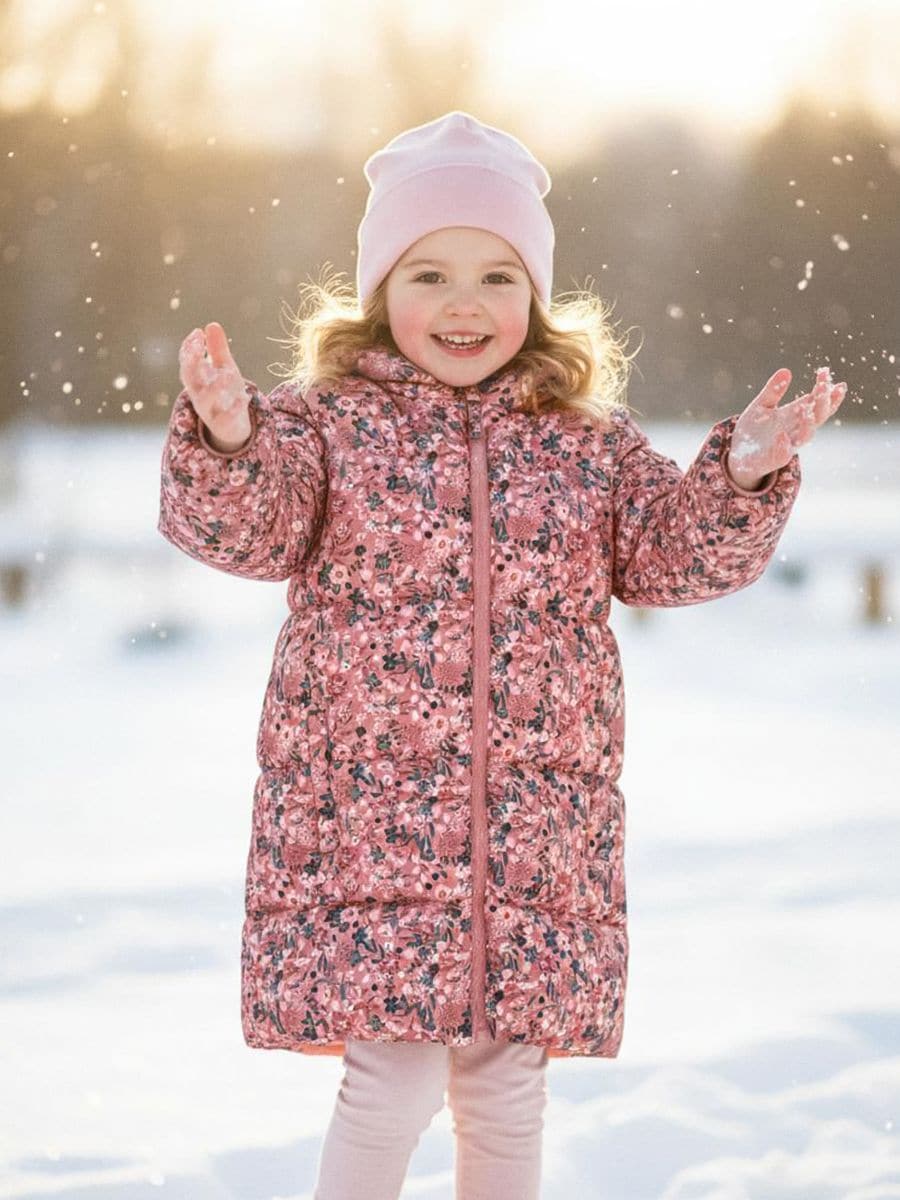 Quilted puffer jakna s kapuco - večbarvna - SINSAY