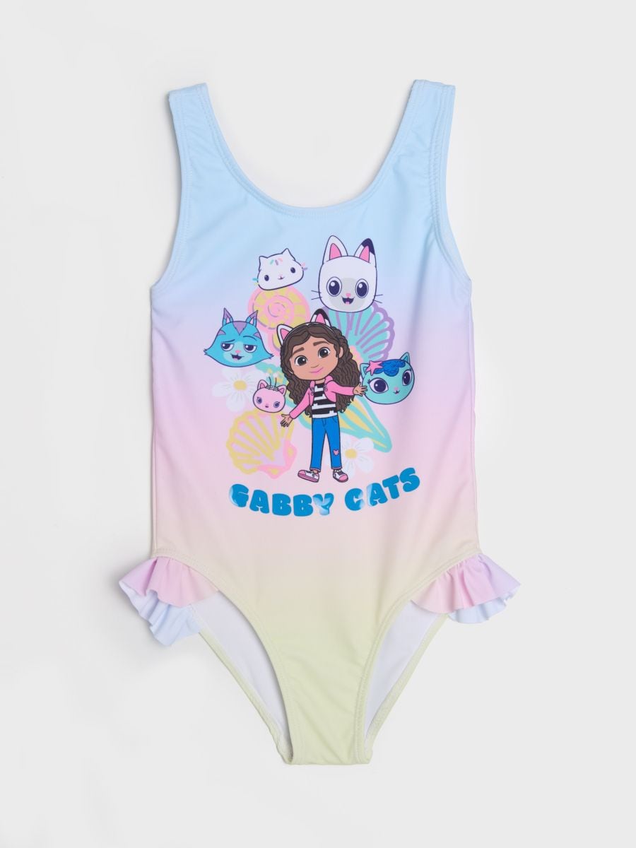 Kostium kąpielowy z efektem ombre Gabby's Dollhouse - wielobarwny - SINSAY