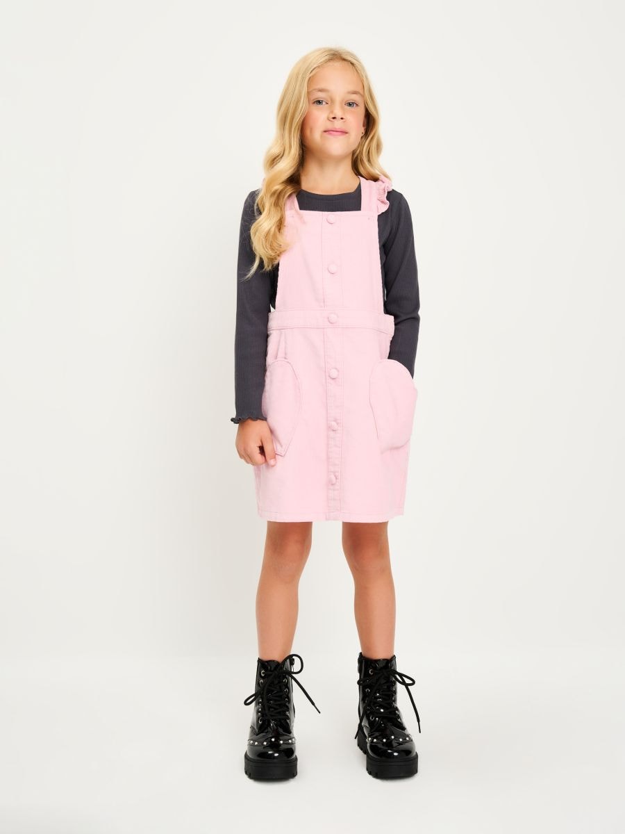 Velvetist kleit - tolmroseepunane - SINSAY