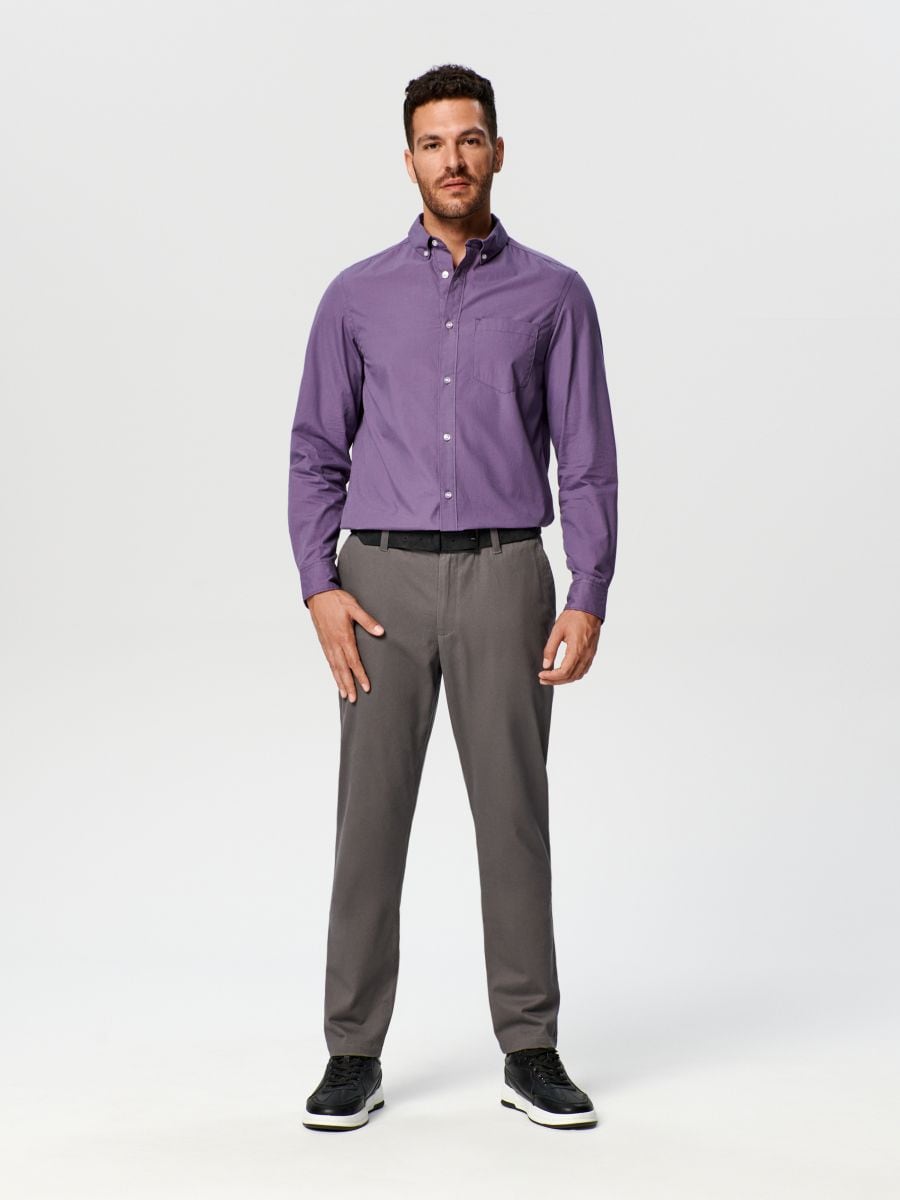 Krekls Regular - violeta - SINSAY