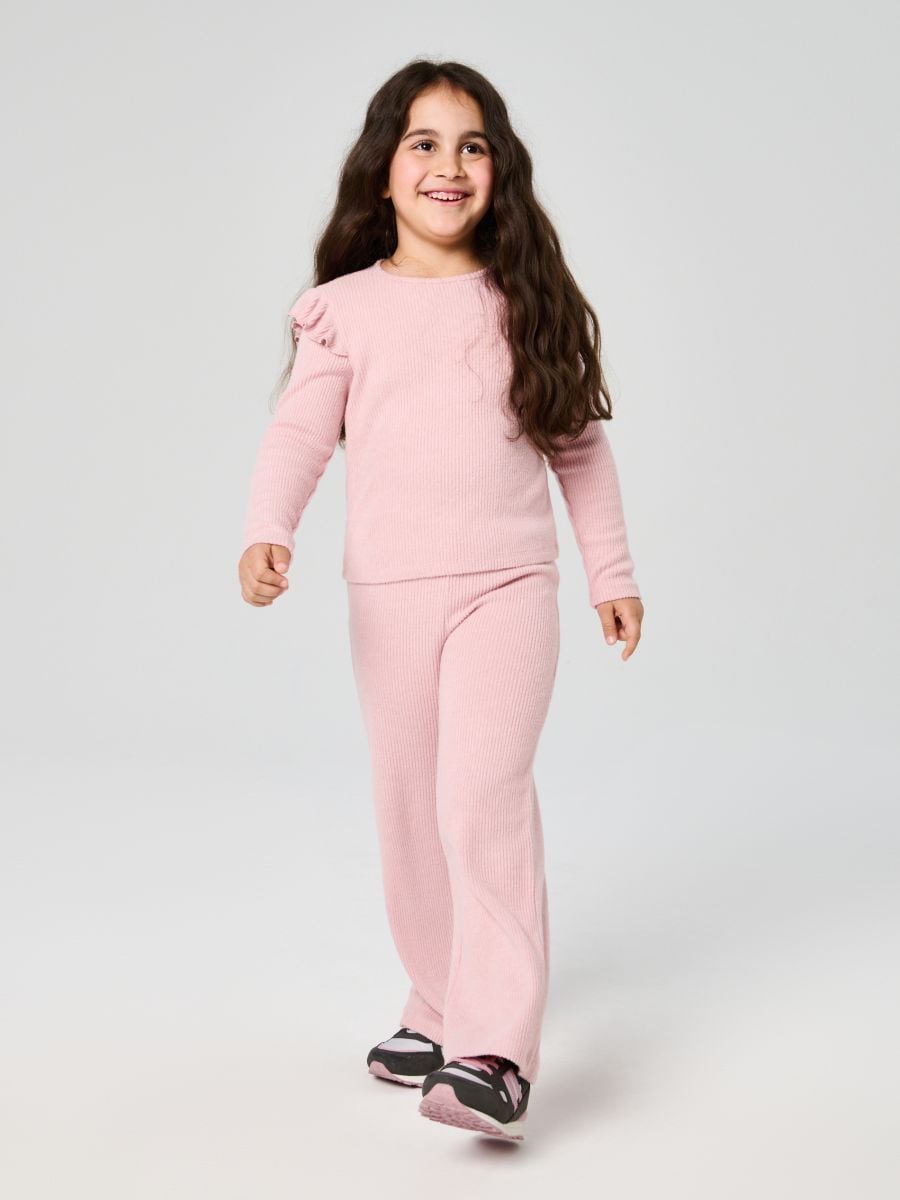 Komplet: bluza i pantalone - prljavo roze - SINSAY