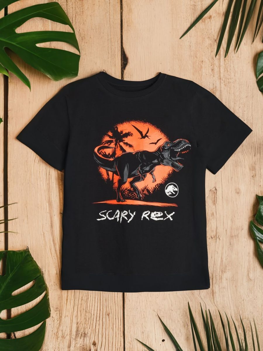 Koszulka Jurassic World - czarny - SINSAY