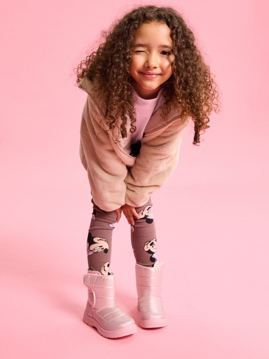 Čizme za sneg sa sherpa postavom - pastelno roze - SINSAY