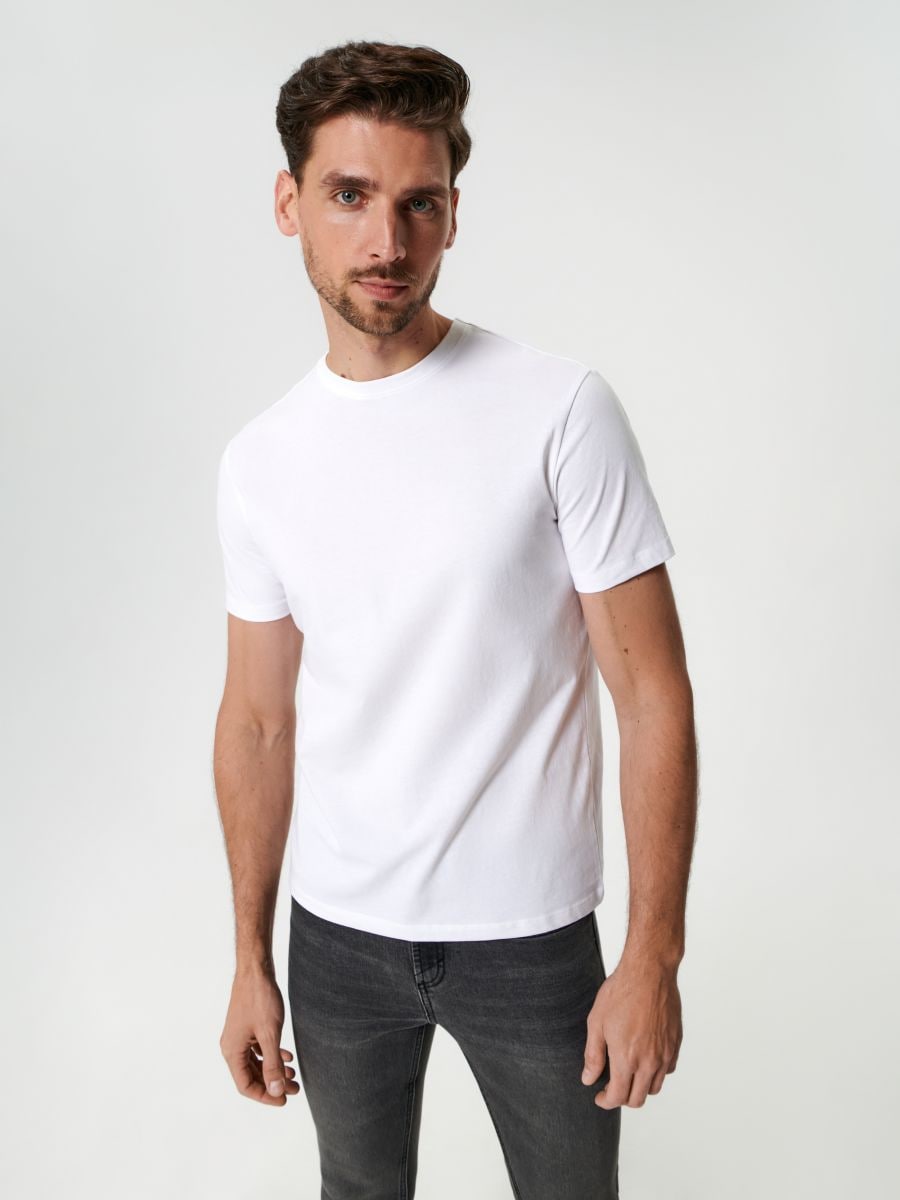 Printed T-shirt Color white - SINSAY - YN158-00J