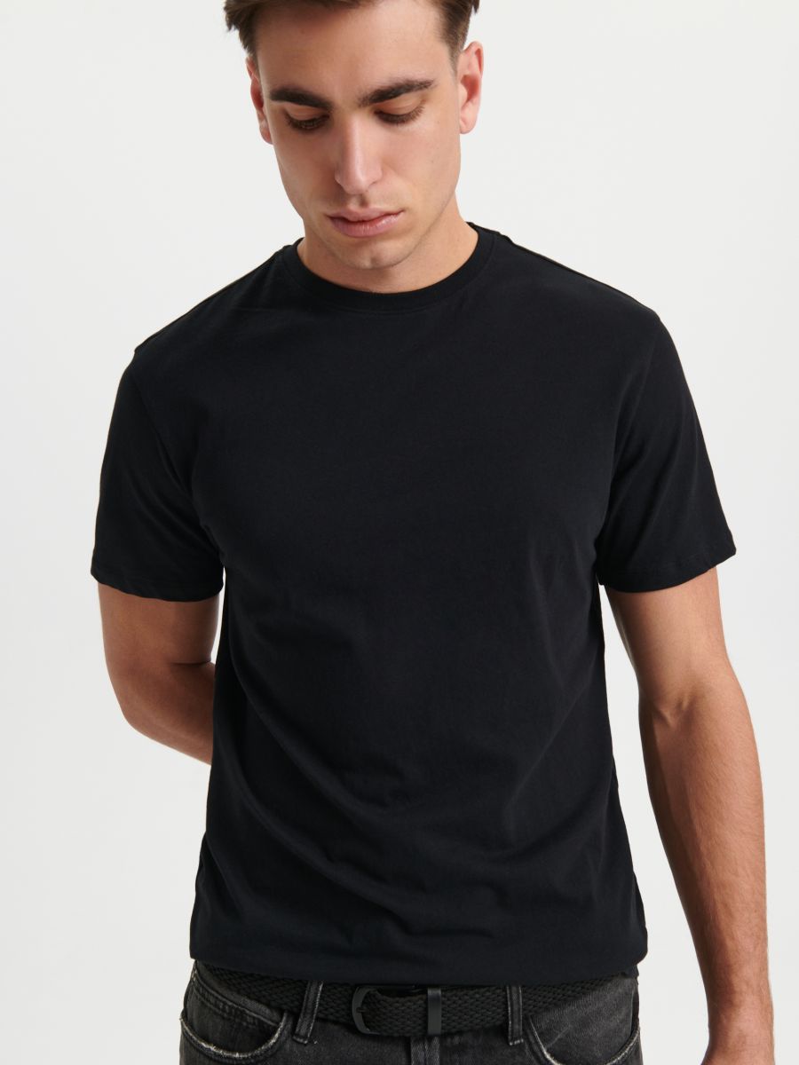 Marškinėliai - juoda - SINSAY
