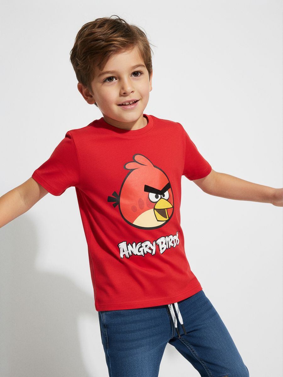 Póló Angry Birds - piros - SINSAY