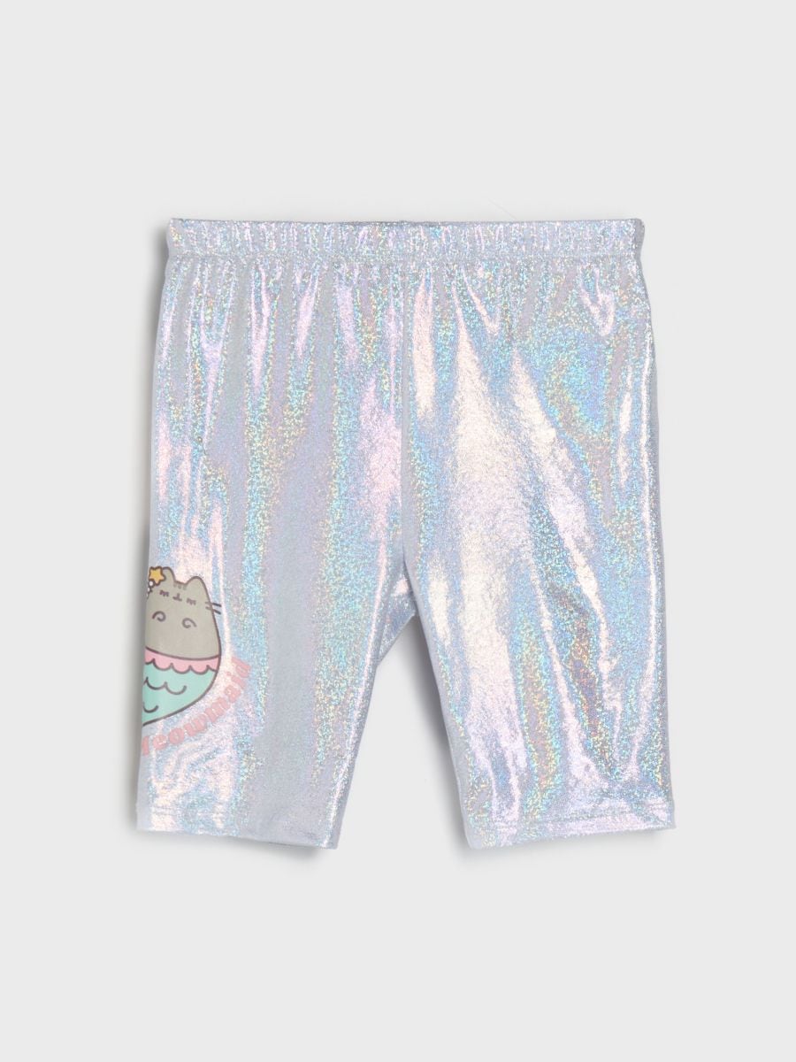 Krátké legíny Pusheen the Cat - sříbrná - SINSAY