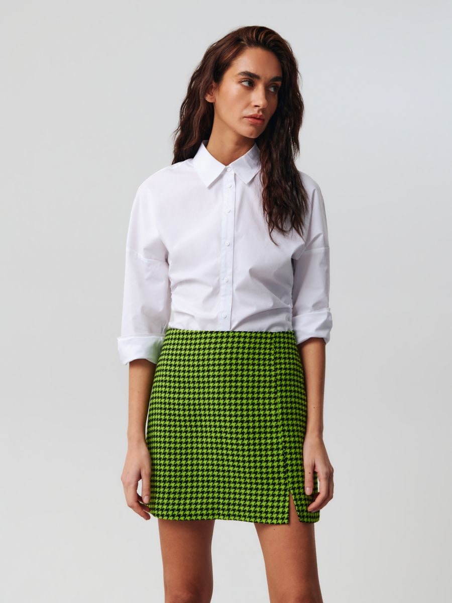 Check Ya Later Pleated Plaid Skirt - Green – Wavy Wear