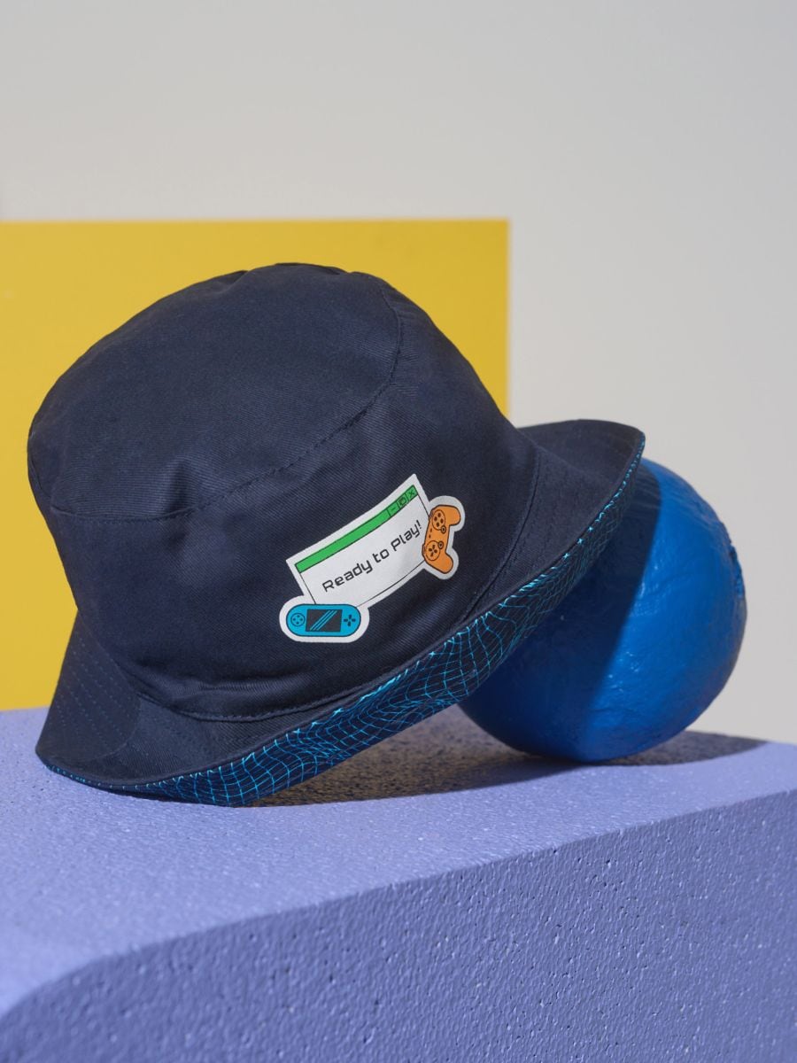 Cappello bucket di cotone - blu scuro - SINSAY