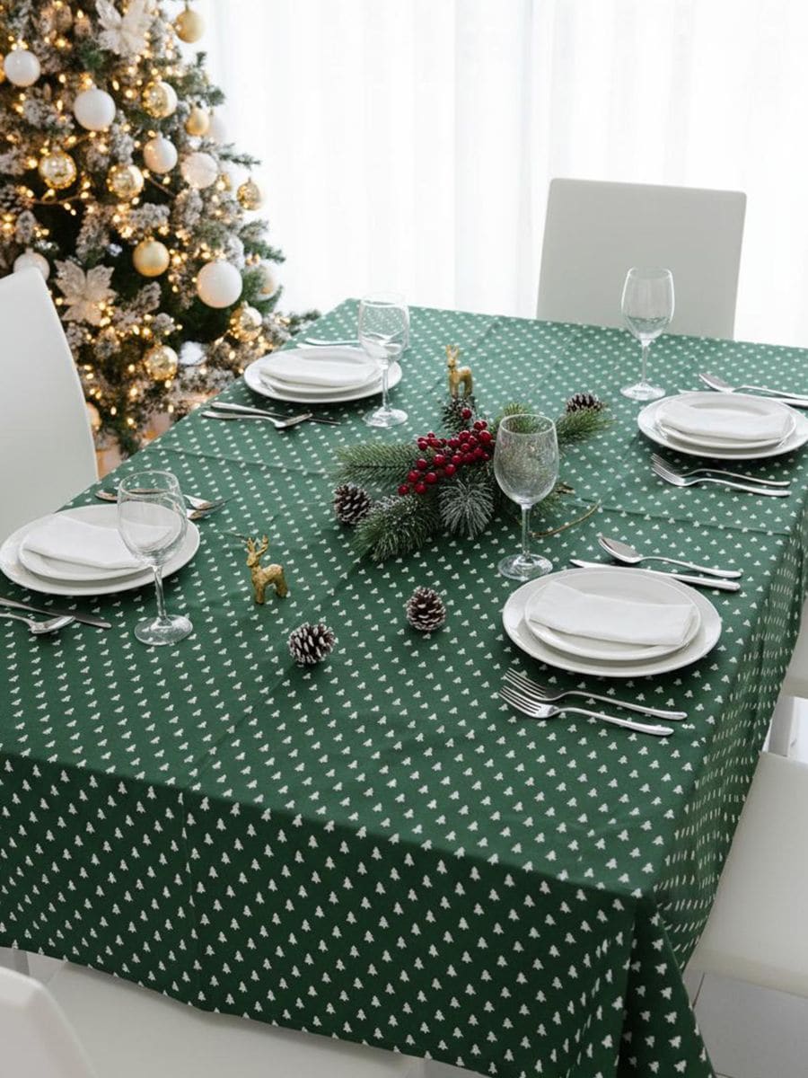 Stolnjak sa božićnim motivom - zeleno - SINSAY