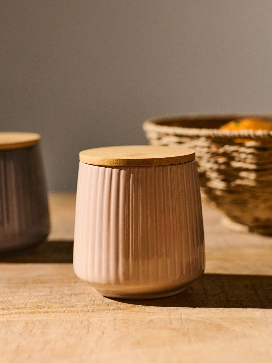 Posoda za hrano s pokrovom - krema - SINSAY