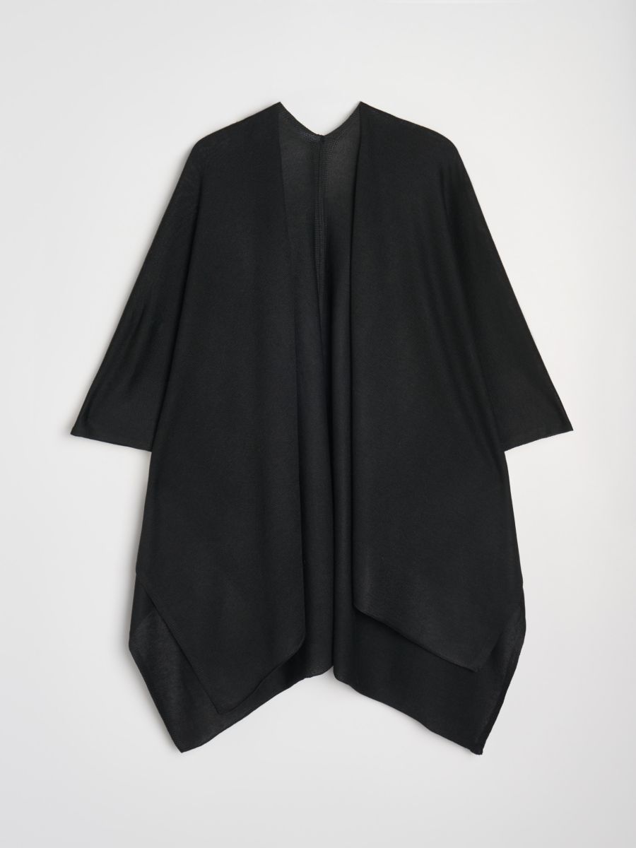 Pončo - crno - SINSAY