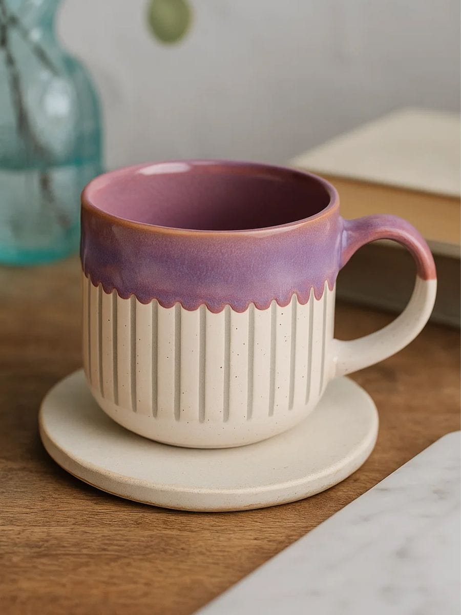 Кам’яна кружка з ручкою - Фіолетовий - SINSAY