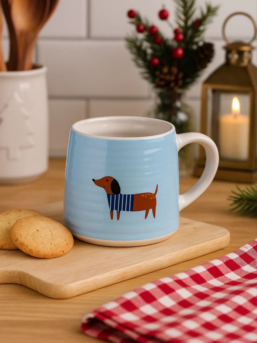 Горнятко з таксою - блакитний - SINSAY