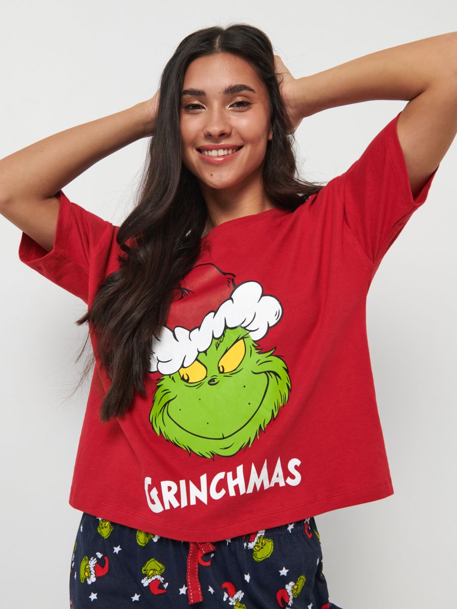 Grinch pyjama set Color red - SINSAY - 0244N-33X