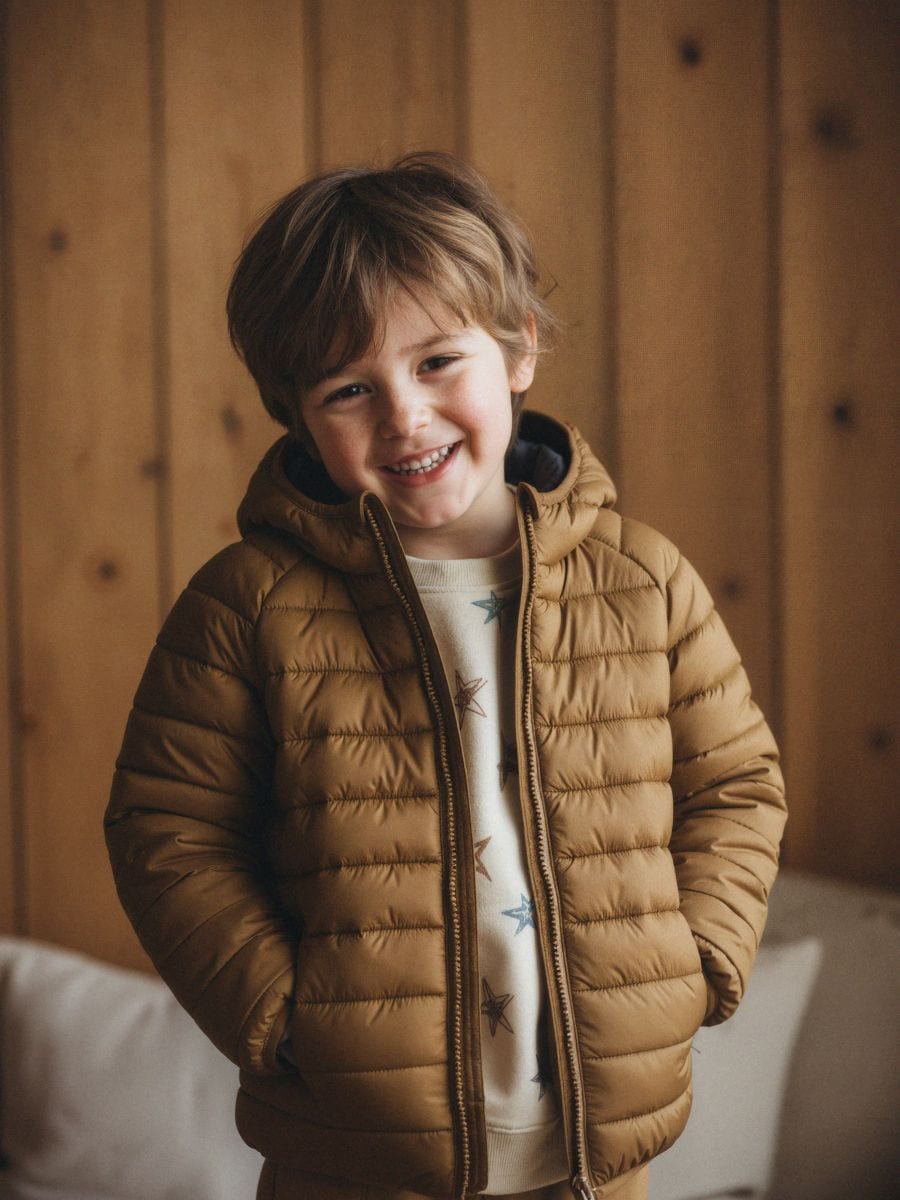 Капитонирано яке - бежово - SINSAY