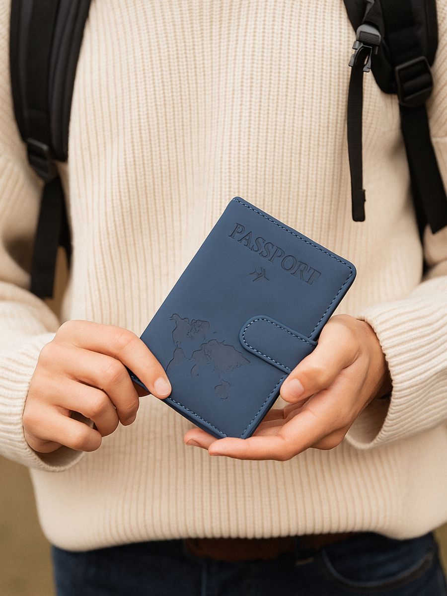 Etui za potni list - modra - SINSAY