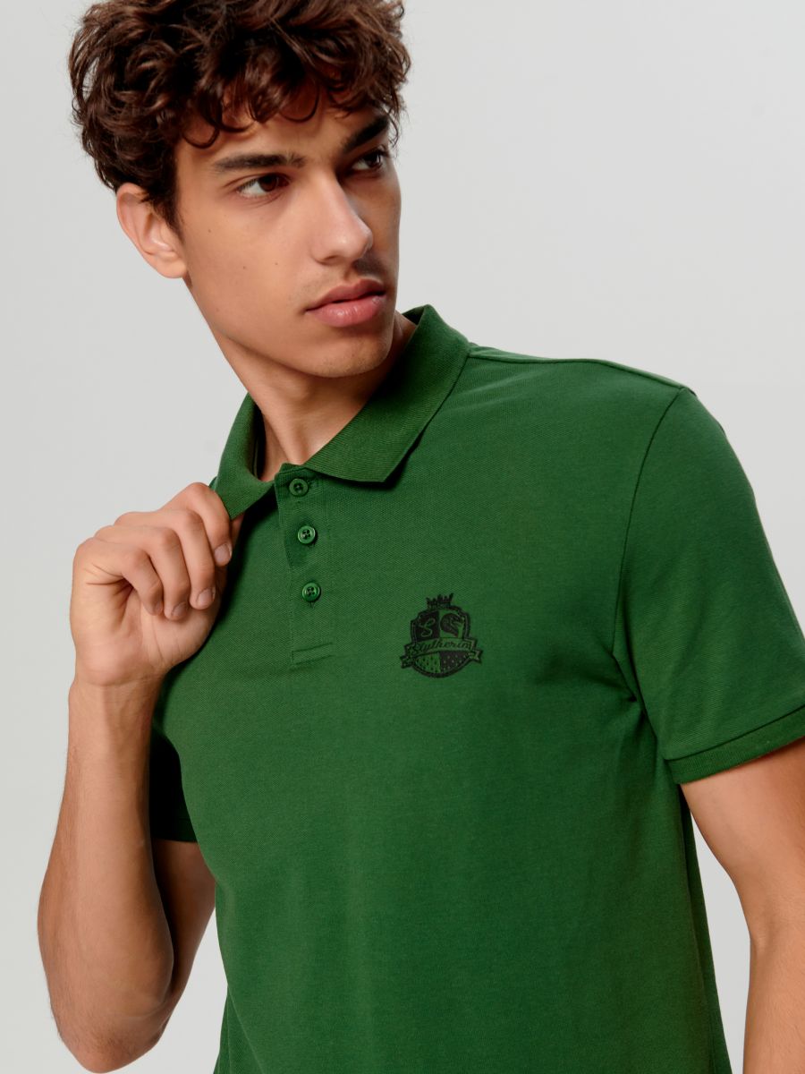 Harry Potter Polo shirt - dark green - SINSAY