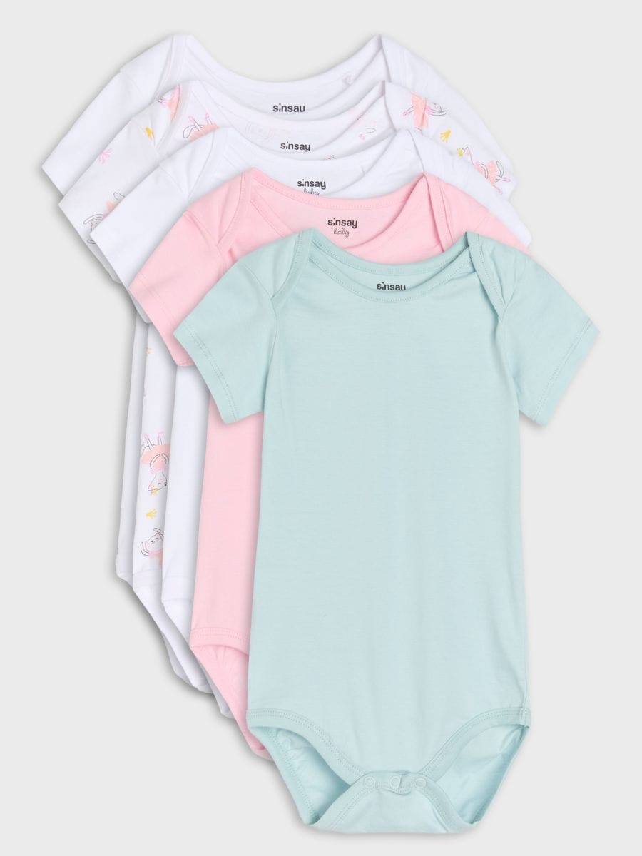 Confezione da 5 body - bianco - SINSAY