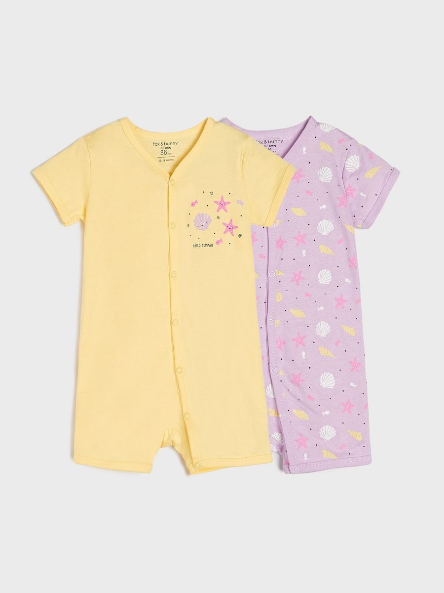 Rompers 2 pack - light yellow - SINSAY