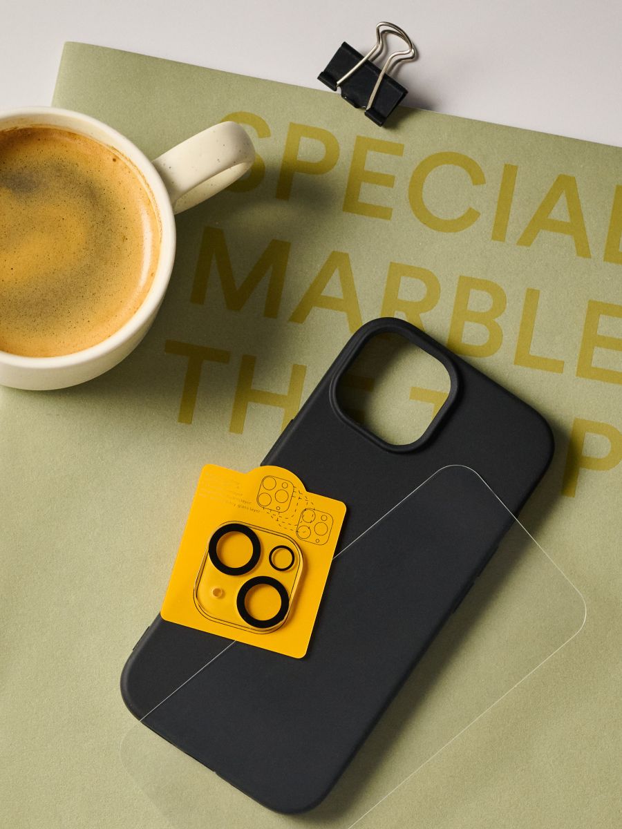 Telefoniümbris ja karastatud klaas iPhone 15 jaoks - clear - SINSAY