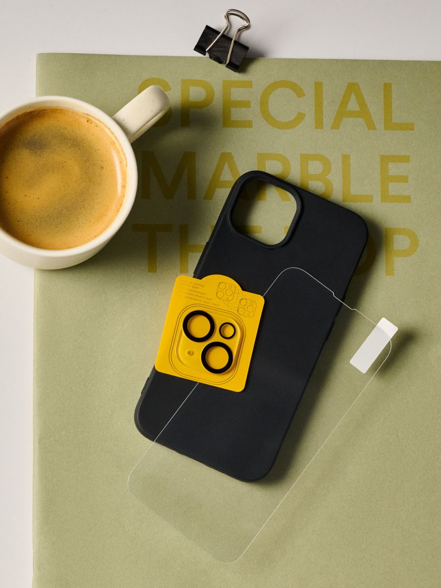 Telefoniümbris ja karastatud klaas iPhone 13/14 jaoks - clear - SINSAY