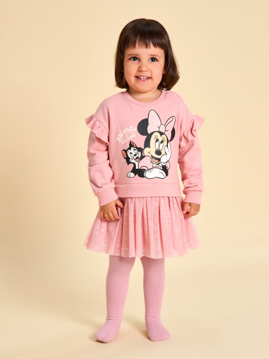 Trenerka obleka s tilom Minnie Mouse - vrtnica - SINSAY