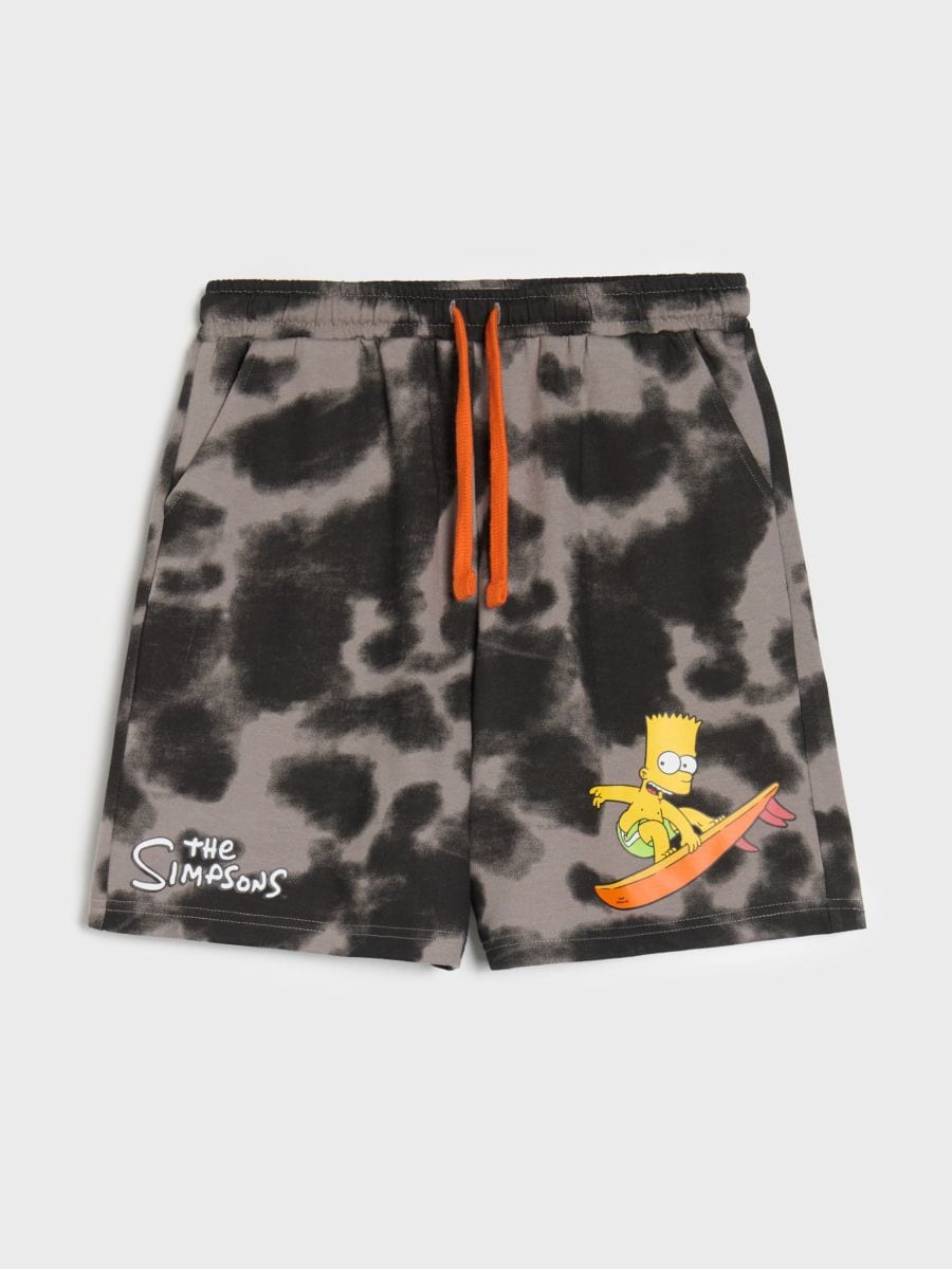 Șorturi tie-dye The Simpsons - gri-neutru - SINSAY
