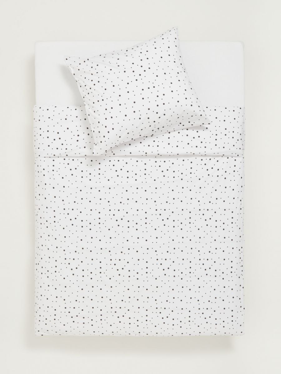 Cotton bedding set - white - SINSAY