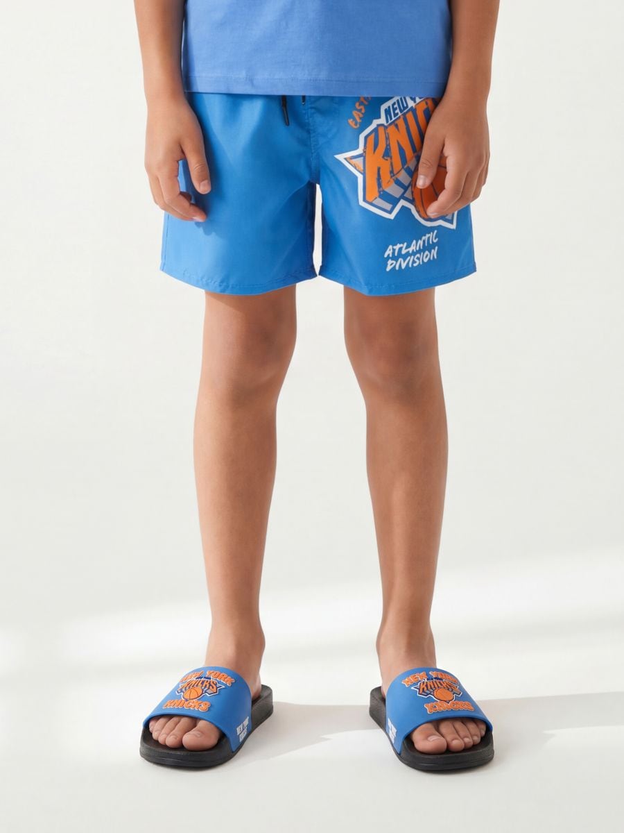 Szorty kąpielowe NBA New York Knicks - niebieski - SINSAY