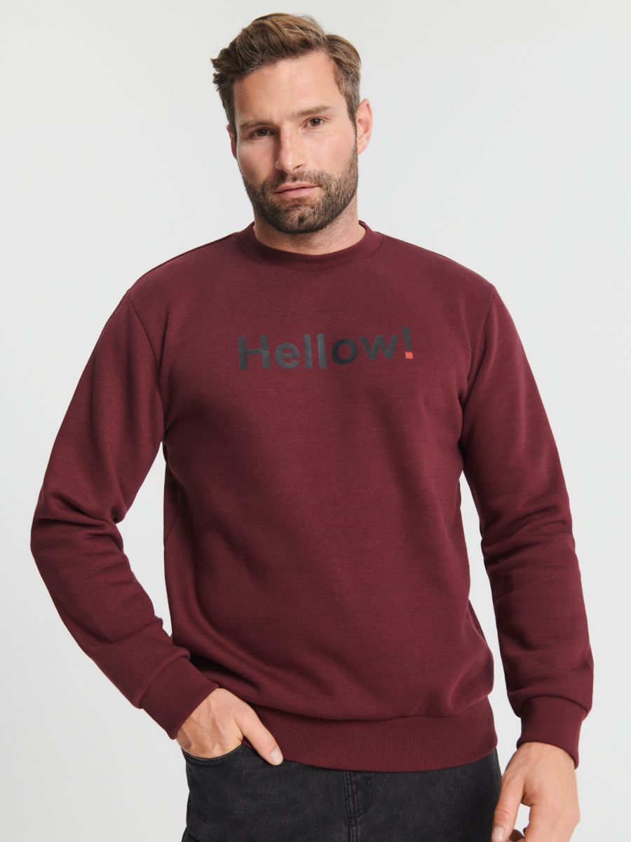 Sweatshirt Color maroon - SINSAY - 2316O-83X